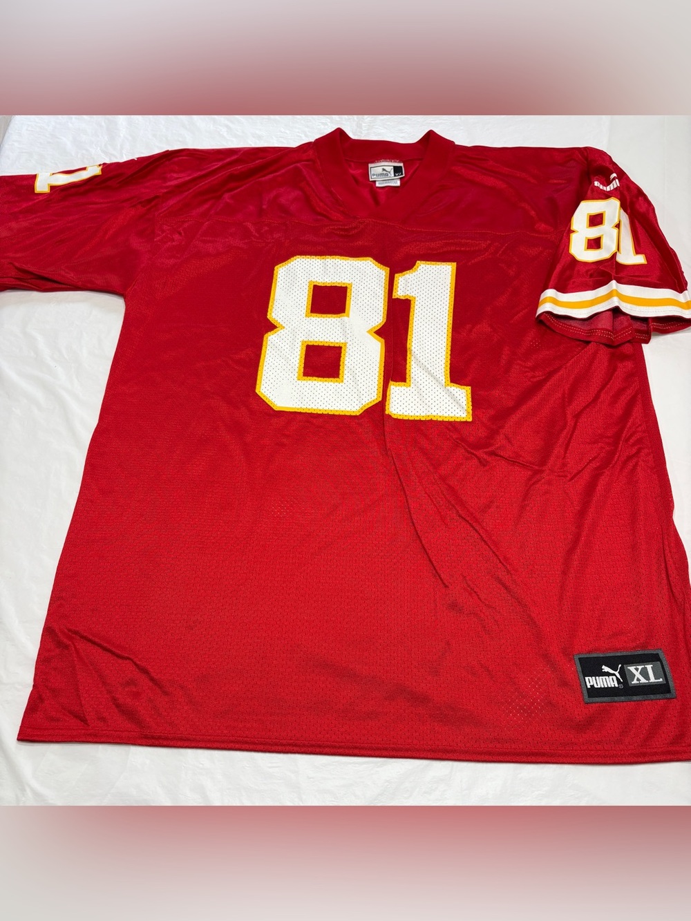 Puma NFL Kansas City Chiefs Kevin Lockett #81 Red Jersey Men’s XL